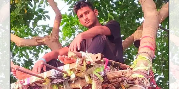 ¡Wao! Joven se aisló en un árbol para no infectar a su familia de coronavirus