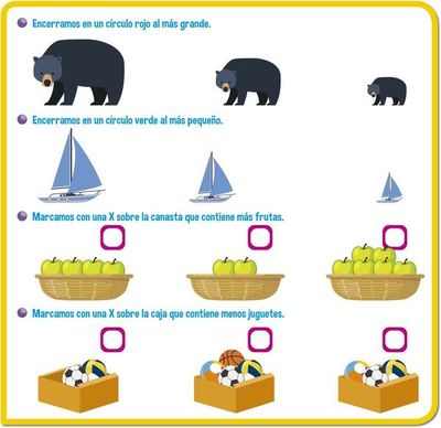 Nociones de tamaño y cantidad - Escolar - ABC Color