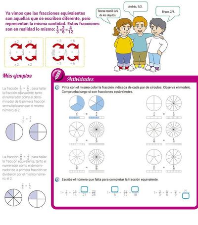 Fracciones equivalentes - Escolar - ABC Color
