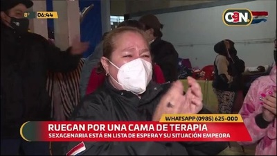 Ruegan por una cama de terapia para sexagenaria en el Hospital de Barrio Obrero - C9N