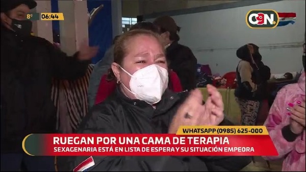 Ruegan por una cama de terapia para sexagenaria en el Hospital de Barrio Obrero - C9N