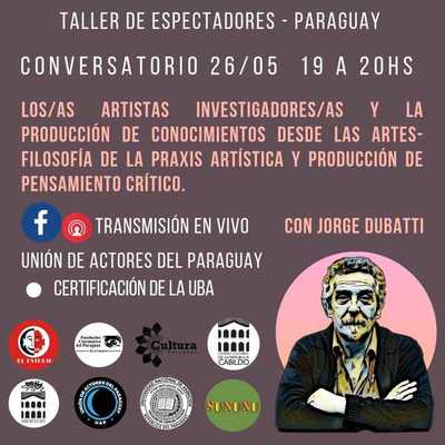 Unión de Actores invita a participar de charla sobre el arte y la filosofía | .::Agencia IP::.