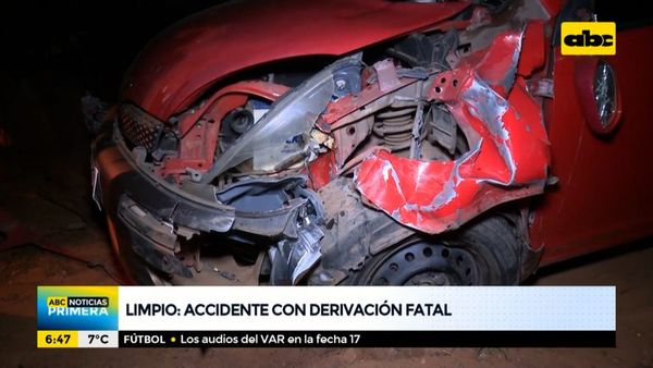 Accidente con derivación fatal en Limpio - ABC Noticias - ABC Color