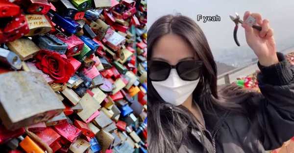 Viaja 10.000 kilómetros para cortar “candado del amor” que puso con su ex en 2019 - C9N