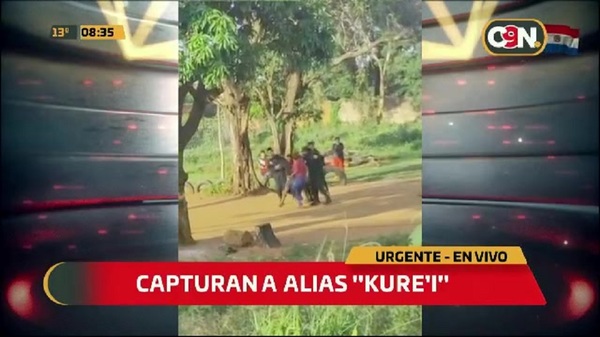 Capturan a delincuente alias 'kure'i' en Lote Guazu, San Lorenzo - C9N