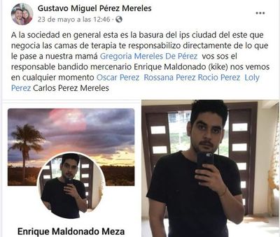 Familiar de paciente con covid amenaza a doctor. “Te voy a encontrar y te voy hacer saber lo que es la falta de oxígeno”