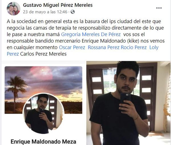 Familiar de paciente con covid amenaza a doctor. “Te voy a encontrar y te voy hacer saber lo que es la falta de oxígeno”