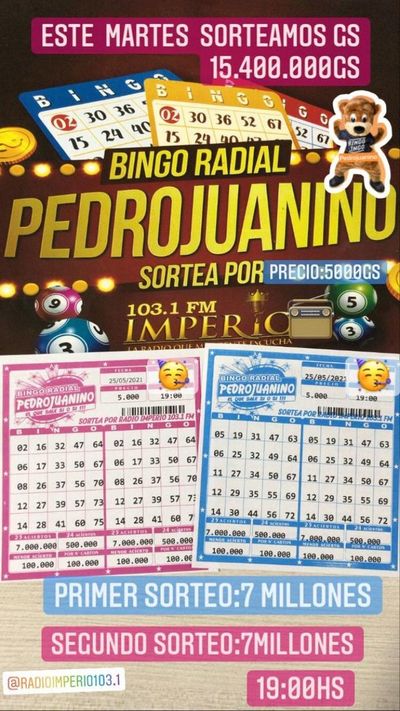 Bingo Radial Pedrojuanino el bingo que premia a todos