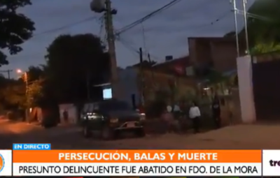 Asalto, persecución y muerte en Fernando de la Mora
