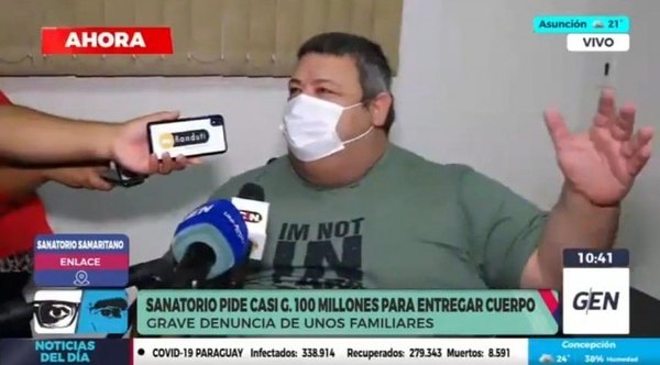 Crónica / Denuncian a sanatorio que pidió 100 millones para entregar cuerpo