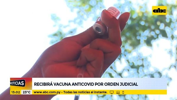 Mujer recibirá vacuna anticovid por orden judicial - ABC Noticias - ABC Color