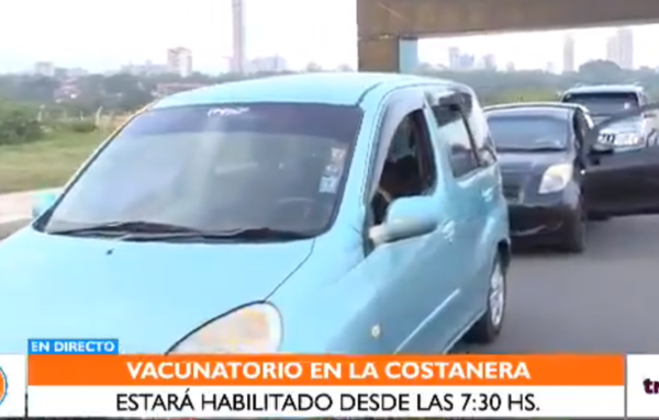 “Autovac” habilitado en Costanera de Asunción, para acelerar inmunización