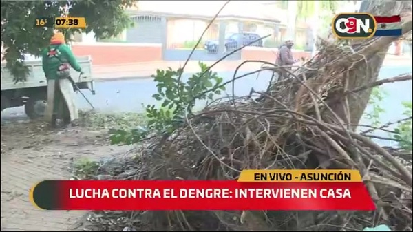 Asunción: Intervienen casa en la lucha contra el dengue - C9N