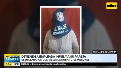 Policía detiene a empleada de modelo por robo de G. 53 millones