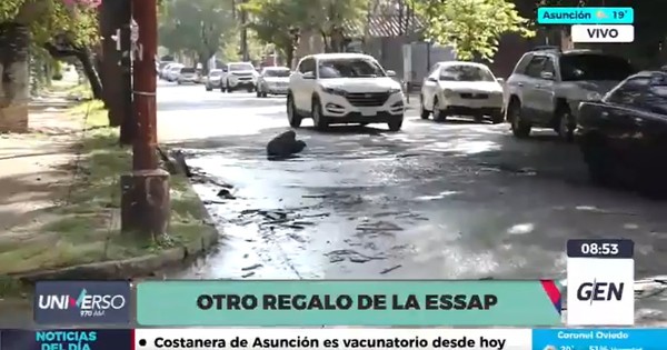 La Nación / Essap no repara caños rotos en Asunción a pesar de constantes denuncias