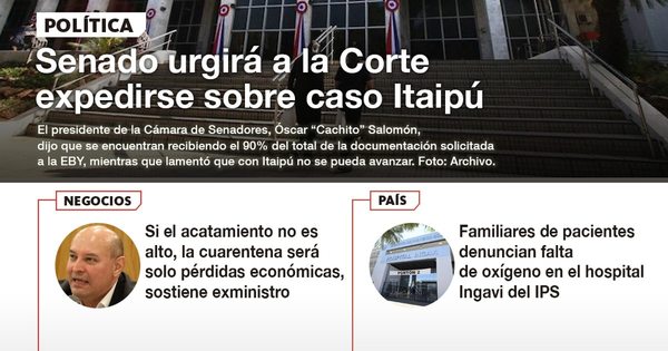 La Nación / LN PM: Las noticias más relevantes de la siesta del 27 de mayo