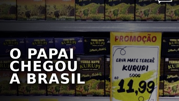 O papai chegou a Brasil