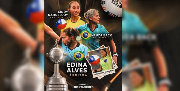 ¡Un sueño! La Copa Libertadores tuvo su primer partido con arbitraje femenino
