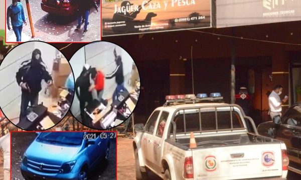 Tres bandidos roban 30 pistolas de una armería de Ciudad del Este – Diario TNPRESS