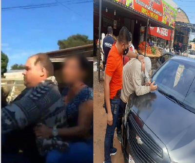 Detienen al hombre que agredió a su expareja en plena vía pública - Noticiero Paraguay