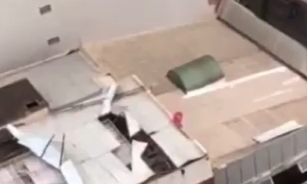 Fuertes vientos y destrozos en Ciudad del Este - SNT