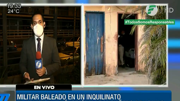 Un militar es baleado en el rostro: Buscan a su camarada como autor