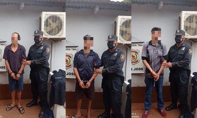 Detienen a tres sujetos y recuperan uniformes de policía robados