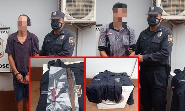 Detienen a rateros que hurtaron centrífuga y uniformes de un policía – Diario TNPRESS