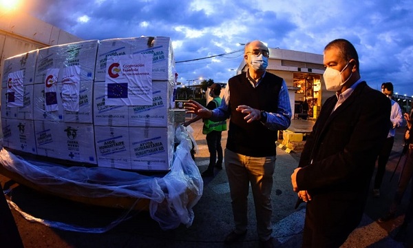 Cooperación de España llega al país con 11.500 ampollas de Midazolam y 500 dosis de Atracurio