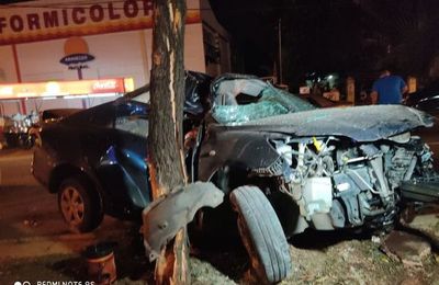 Falleció el joven conductor del accidente ocurrido anoche - Nacionales - ABC Color