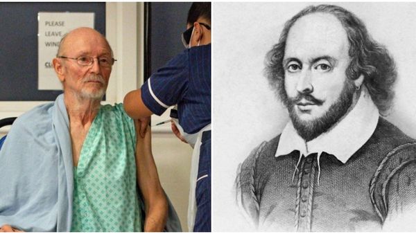 Presentadora argentina confunde primer británico vacunado contra el Covid con William Shakespeare
