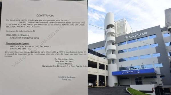 Diario HOY | Denuncian a sanatorio por negarse a proveer constancia de internación