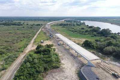 Obra 2 del tramo Alberdi-Pilar: ejecución sobrepasa el 90%