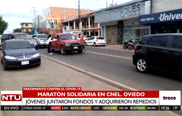 Colecta solidaria en Coronel Oviedo para comprar medicamentos y ayudar a internados