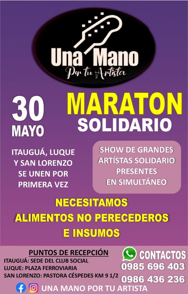 Golpeado rubro artístico realiza campaña para recaudar alimentos - Nacionales - ABC Color