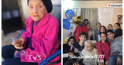 ABUELITA CAAZAPEÑA CUMPLE 101 AÑOS DE VIDA