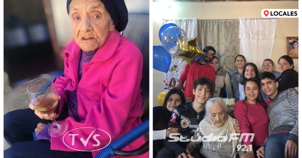 ABUELITA CAAZAPEÑA CUMPLE 101 AÑOS DE VIDA