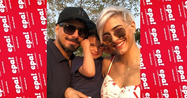 Pati Ginzo y su hijo visitaron a los dinosaurios de Paraguay