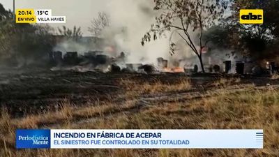 Incendio en predio de Acepar - Periodísticamente - ABC Color