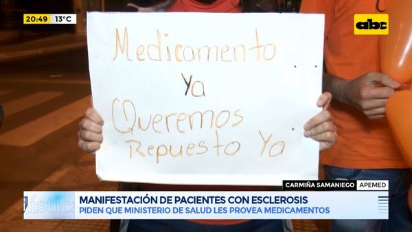 Manifestación de pacientes con Esclerosis - Periodísticamente - ABC Color