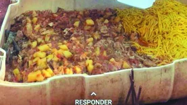 Reparten comida desde recipiente de animales en Hernandarias