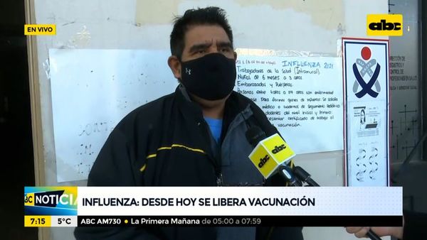 Vacunarán contra la influenza solo a niños en la XVIII Región Sanitaria - ABC Noticias - ABC Color