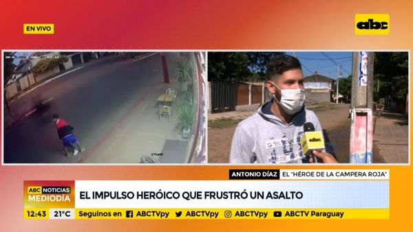 Hazaña heroica: joven enfrentó a delincuentes y frustró asalto - Nacionales - ABC Color