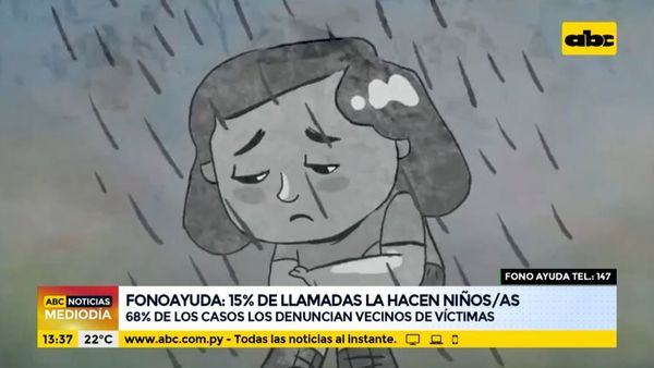 Fonoayuda: el 15% de las llamadas de denuncias la hacen los niños y niñas - ABC Noticias - ABC Color