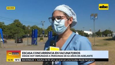 Escasa concurrencia en vacunatorio del Sanatorio La Costa - ABC Noticias - ABC Color