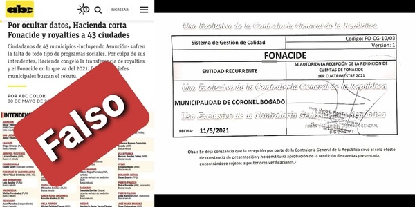 MUNICIPIOS ITAPUENSES DESMIENTEN PUBLICACIÓN DE MEDIO CAPITALINO
