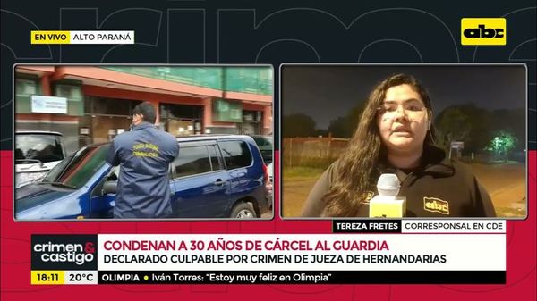 30 años de cárcel para guardia que asesinó a una juez - Crimen y castigo - ABC Color