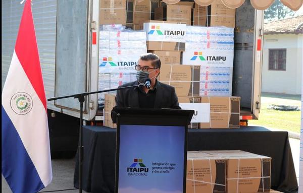 Salud recibe importante donación de Itaipú, para seguir luchando contra la pandemia
