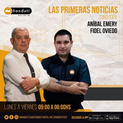 Las Primeras Noticias con Aníbal Emery y Fidel Oviedo | Ñanduti