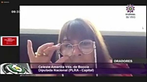 Polémico pedido de sanción para Celeste Amarilla por sesionar desde Panamá